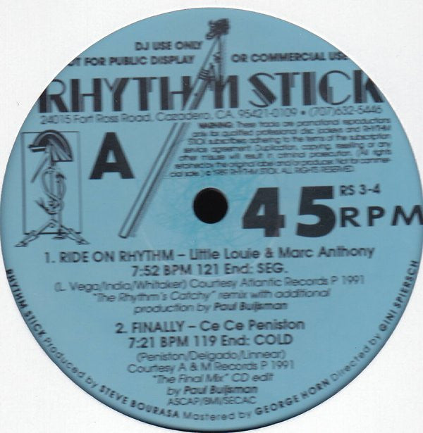 Various : Rhythm Stick 3-4 (2x12&quot;, Comp, Promo)