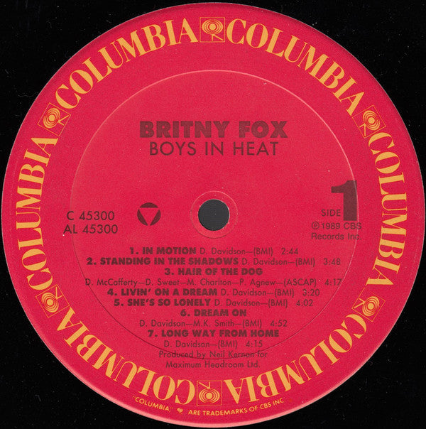 Britny Fox : Boys In Heat (LP, Album)