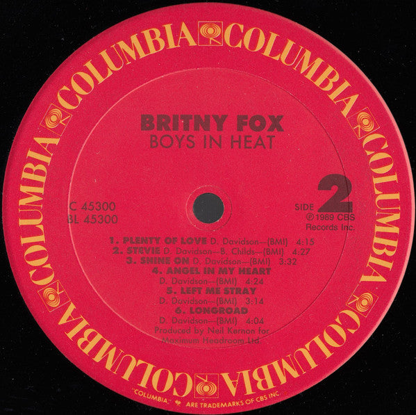 Britny Fox : Boys In Heat (LP, Album)