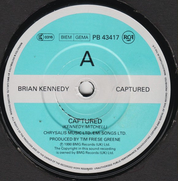 Brian Kennedy : Captured (7", Single)