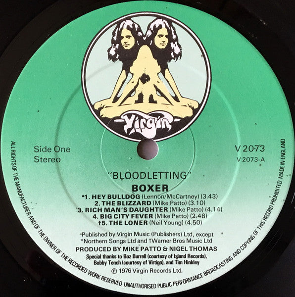 Boxer (2) : Bloodletting (LP, Album)