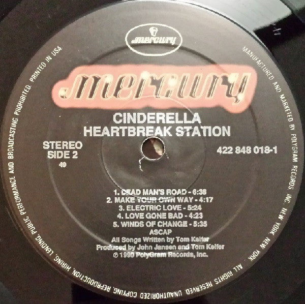 Cinderella (3) : Heartbreak Station (LP, Album)