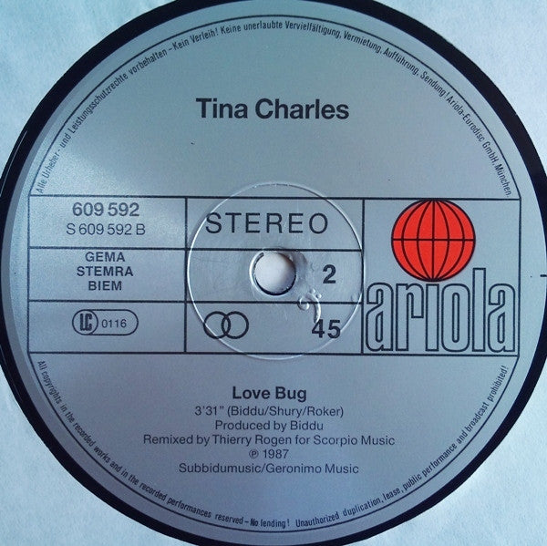 Tina Charles : I'll Go Where The Music Takes Me (12", Maxi)