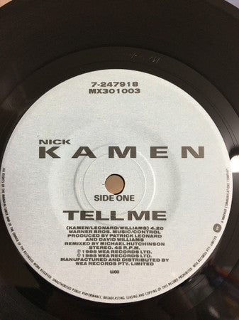 Nick Kamen : Tell Me (7&quot;, Single)