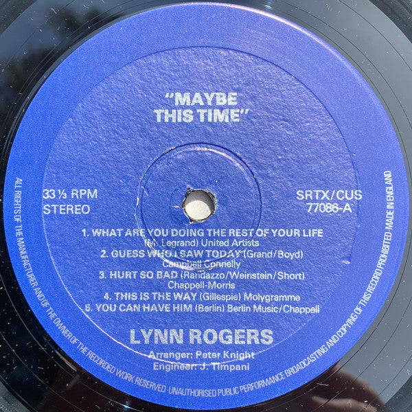 Lynn Rogers : Maybe This Time (LP, Album)