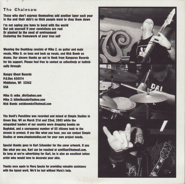 Weaving The Deathbag : The Devils Punchline (7")