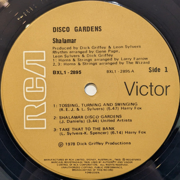 Shalamar : Disco Gardens (LP, Album)