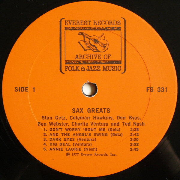 Various : Sax Greats (LP, Comp)
