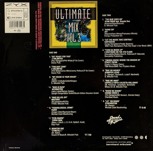 Various : Ultimate Mix Vol. 3 (12", Mixed)