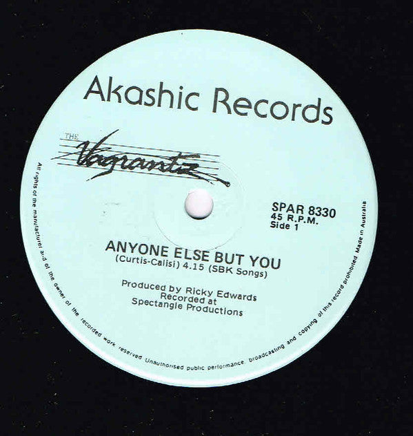 The Vagrantz : Anyone Else But You (7", Single)