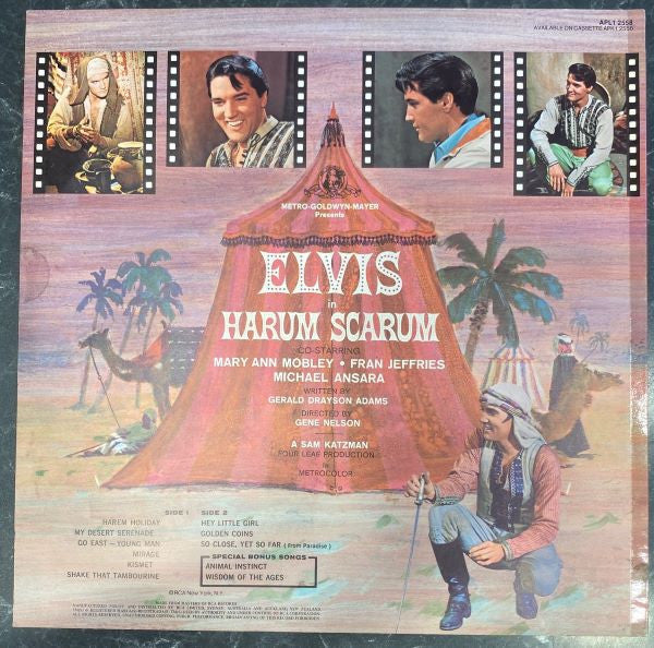 Elvis Presley : Harum Scarum (LP, Album, RE)