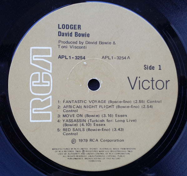 David Bowie : Lodger (LP, Album)