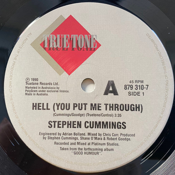 Stephen Cummings : Hell (You've Put Me Through) (7", Single)