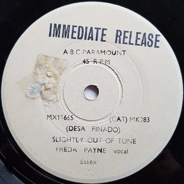 Freda Payne : (Desa Finado) Slightly Out Of Tune (7&quot;, Single, TP)