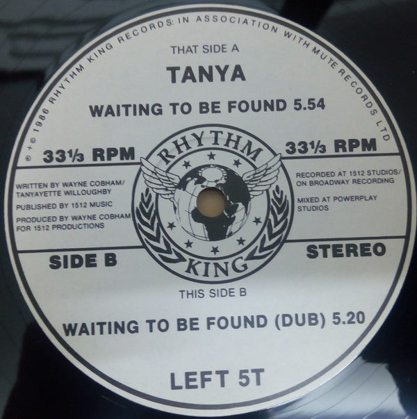 Tanya : Waiting To Be Found (12")