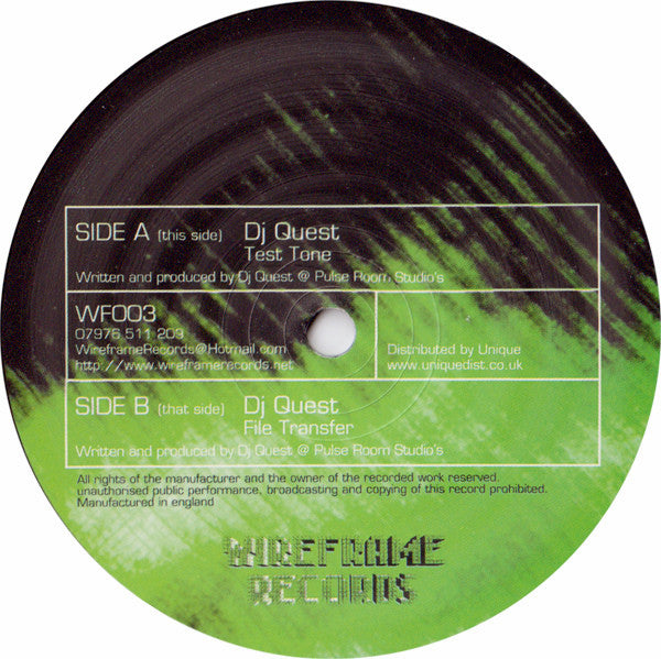DJ Quest : Test Tone / File Transfer (12")