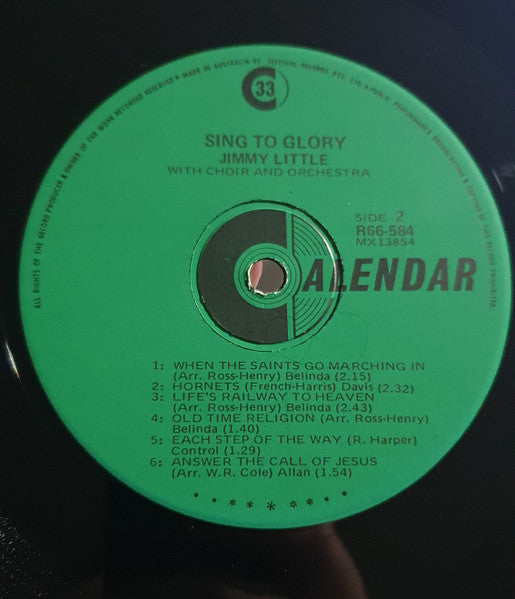 Jimmy Little : Sing To Glory (LP, Album, Mono, RE)