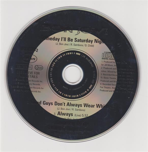 Bon Jovi : Someday I'll Be Saturday Night (CD, Maxi, Ltd, Red)