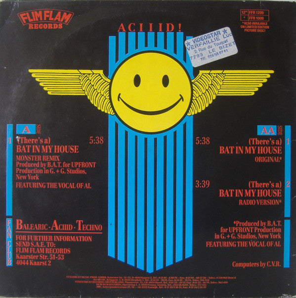 B.A.T. : (There's A) Bat In My House (12")