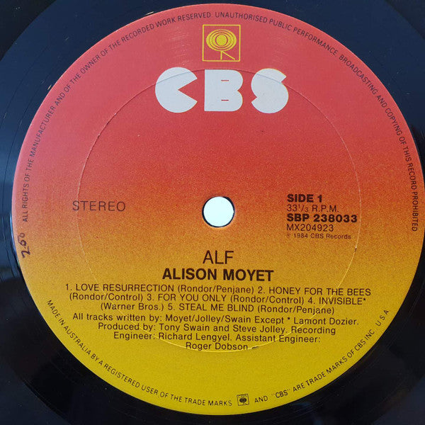 Alison Moyet : Alf (LP, Album, RE)