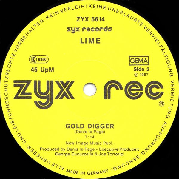 Lime (2) : Gold Digger (12", Maxi)