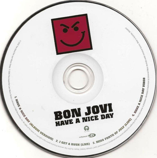 Bon Jovi : Have A Nice Day (CD, Single, Enh)