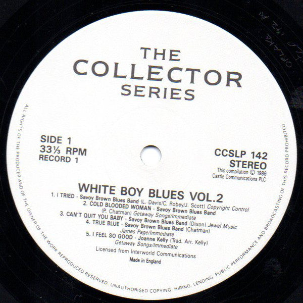 Various : White Boy Blues, Volume 2 (2xLP, Comp)