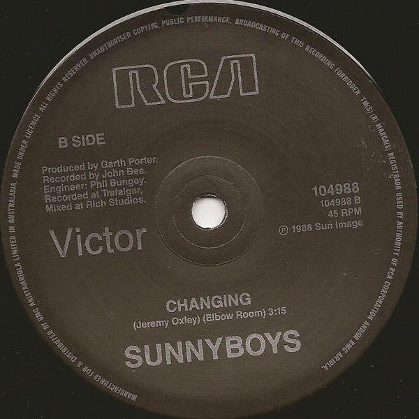 Sunnyboys : Too Young To Despair (7", Single)