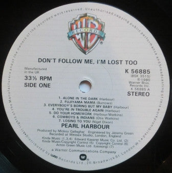Pearl Harbour : Don't Follow Me, I'm Lost Too (LP, Album)