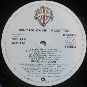Pearl Harbour : Don't Follow Me, I'm Lost Too (LP, Album)