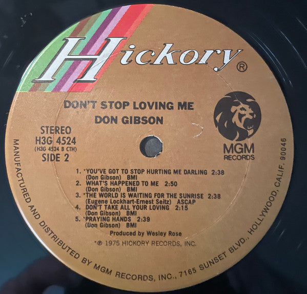 Don Gibson : Don't Stop Loving Me (LP)