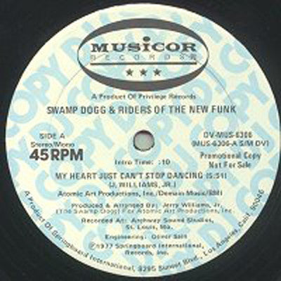 Swamp Dogg & Riders Of The New Funk : My Heart Just Can't Stop Dancing (12", Promo)
