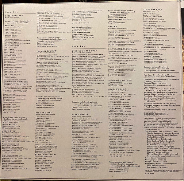 Dan Fogelberg : Phoenix (LP, Album, Dar)