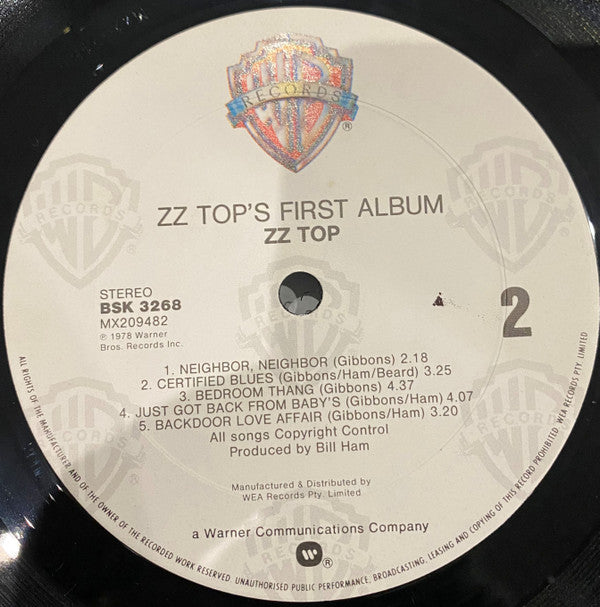 ZZ Top : First Album (LP, Album, RE)