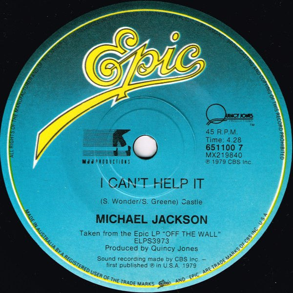 Michael Jackson : Bad (7", Single)