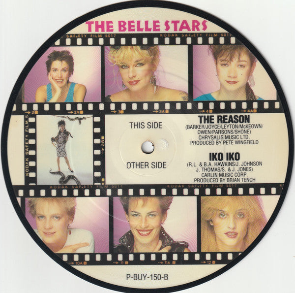 The Belle Stars : Iko Iko (7", Single, Pic)