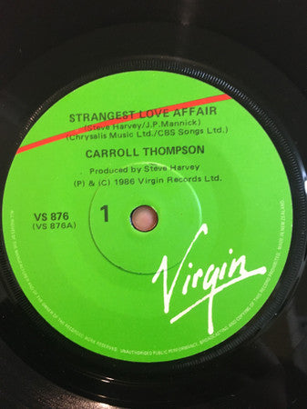 Carroll Thompson : Strangest Love Affair (7&quot;)