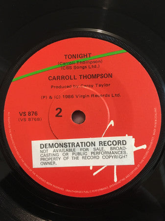 Carroll Thompson : Strangest Love Affair (7")