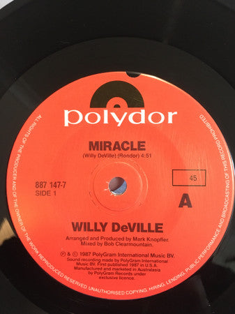 Willy DeVille : Miracle (7&quot;, Single)