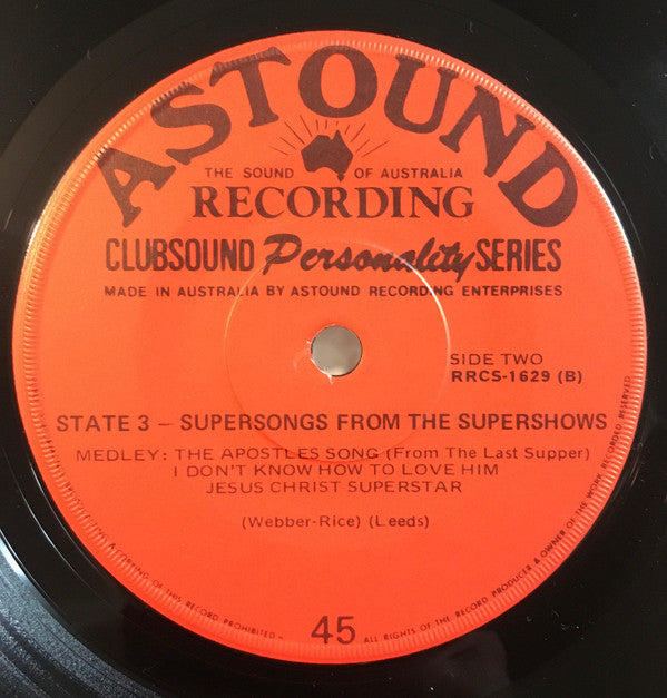 Stage Three (2) : Supersongs From The Supershows (7", EP)