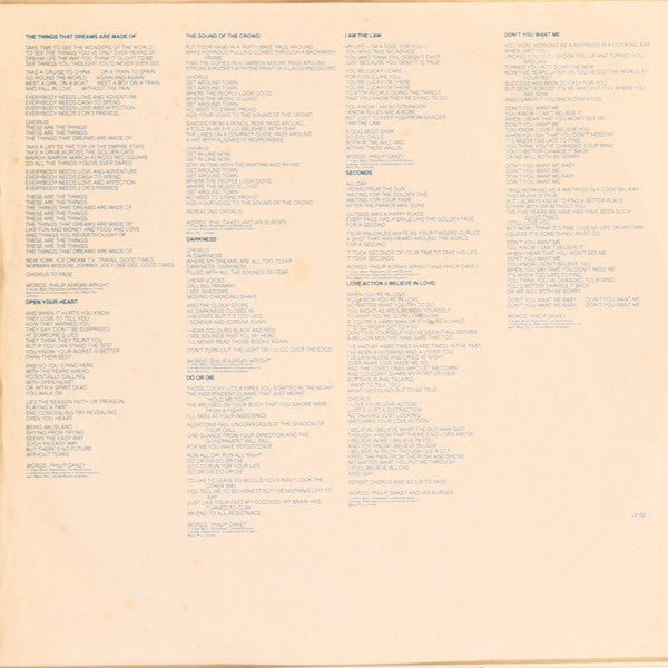 The Human League : Dare (LP, Album, Gat)