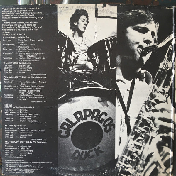Galapagos Duck : The Removalists (Original Soundtrack) (LP)