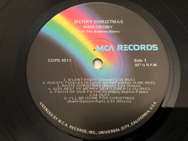 Bing Crosby : Merry Christmas (LP, Album, RE)