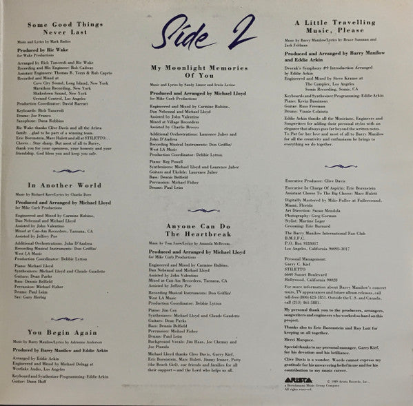 Barry Manilow : Barry Manilow (LP, Album)