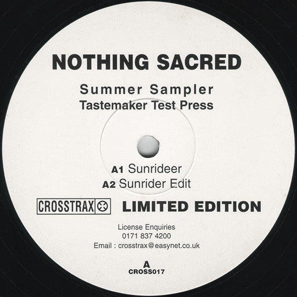 Nothing Sacred / Encounters (2) : Summer Sampler (12&quot;, Ltd, Smplr, TP)