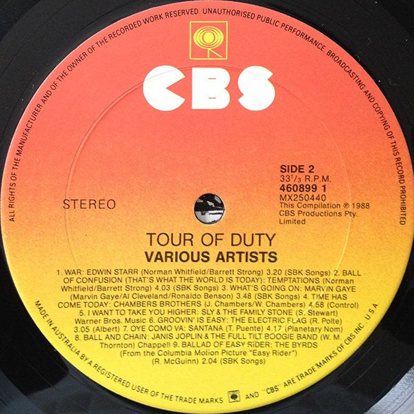 Various : Tour Of Duty (LP, Comp)