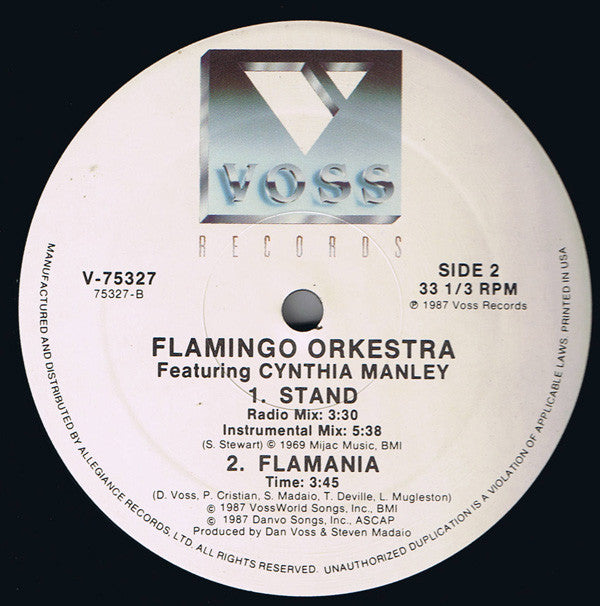 Flamingo Orkestra Featuring Cynthia Manley : Stand (12&quot;, Single)