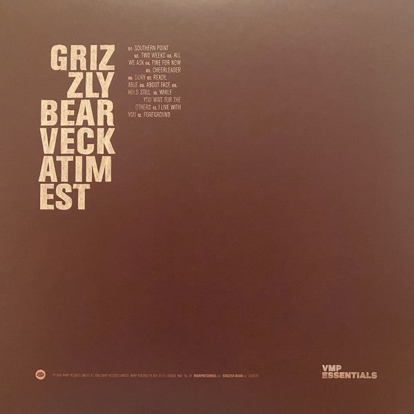 Grizzly Bear : Veckatimest (LP, Pin + LP, Ora + Album, Club, RE, RM)