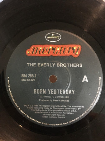 Everly Brothers : Born Yesterday (7", Single)