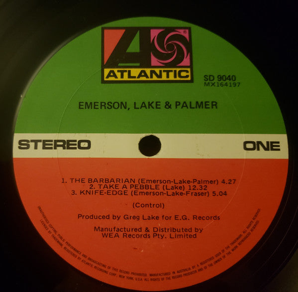 Emerson, Lake & Palmer : Emerson, Lake & Palmer (LP, Album, RE)